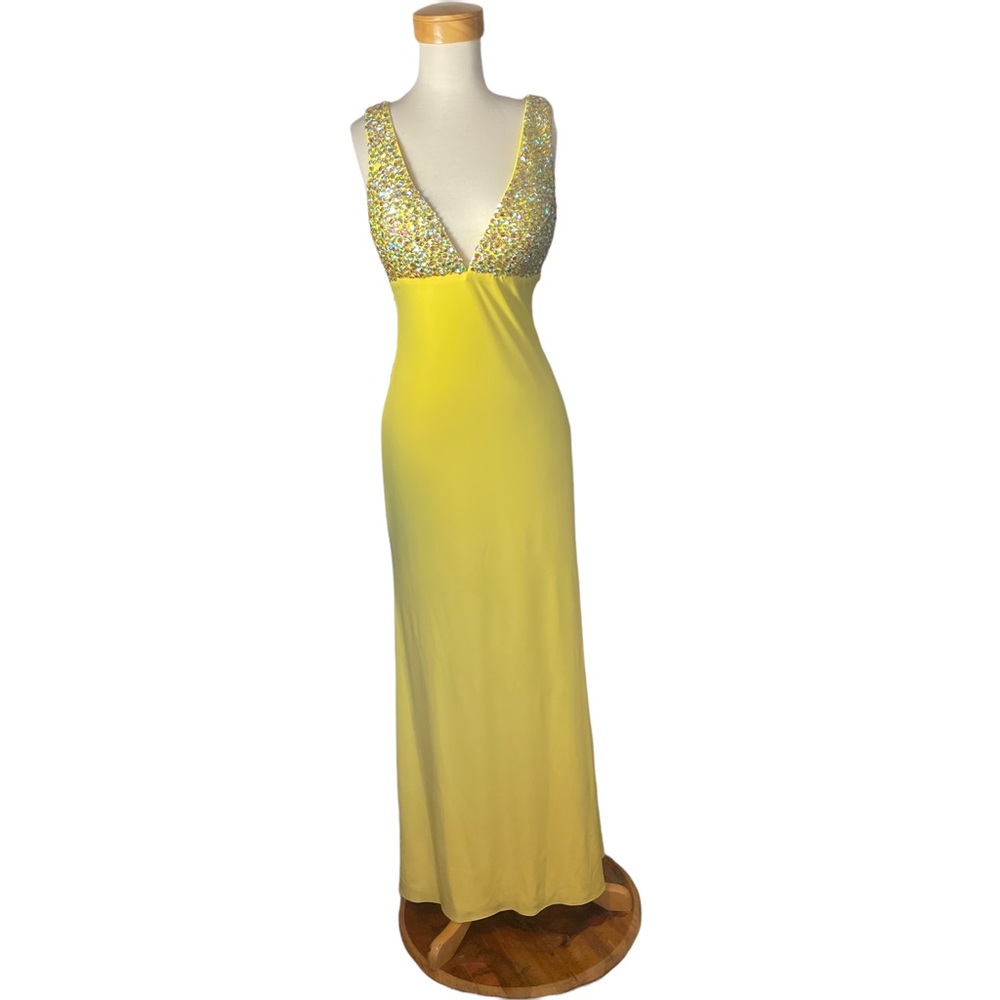🦋 Final Price Dave and Johnny Beaded Long Prom Dress